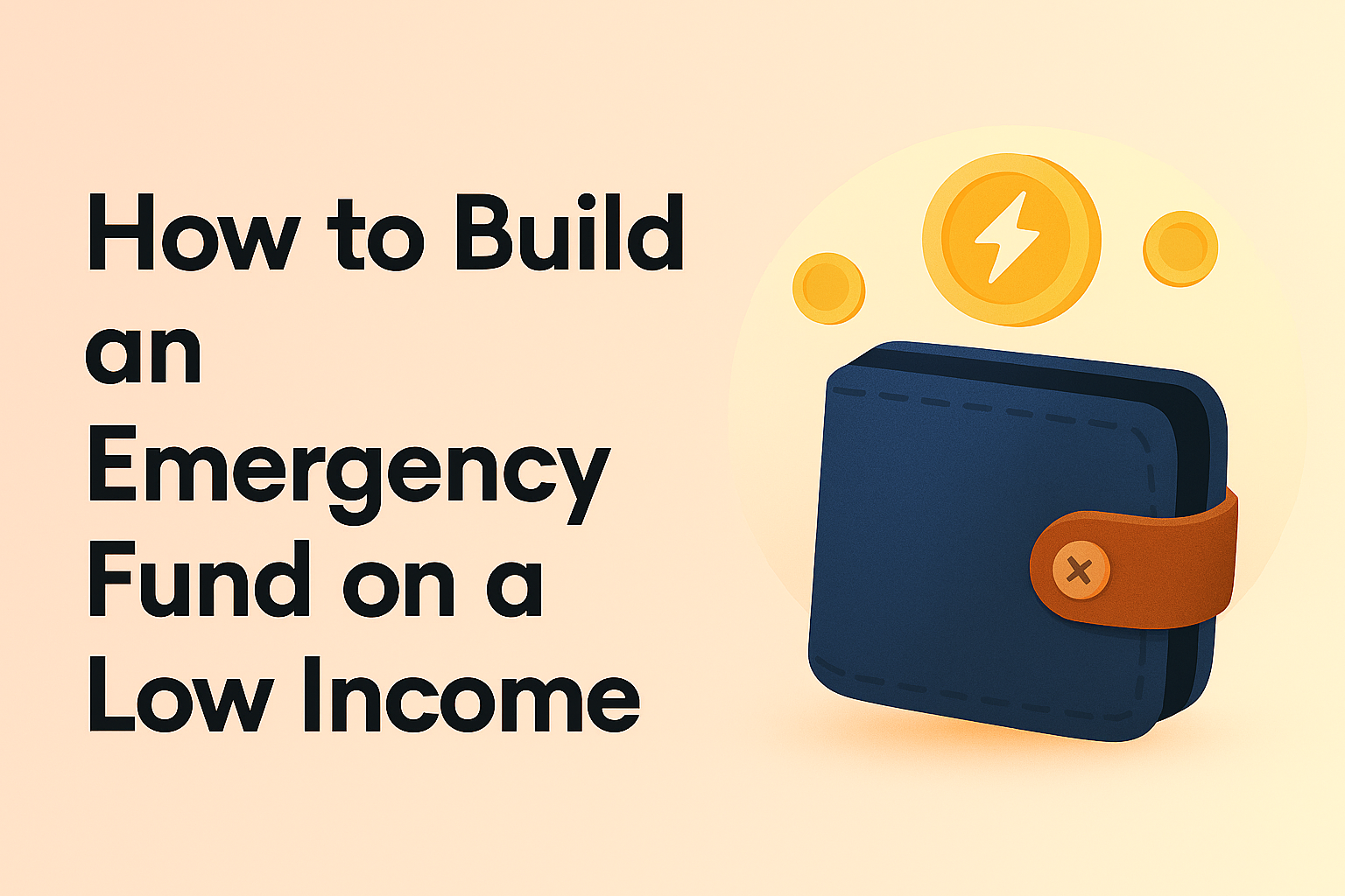 How to Build an Emergency Fund a Low Income